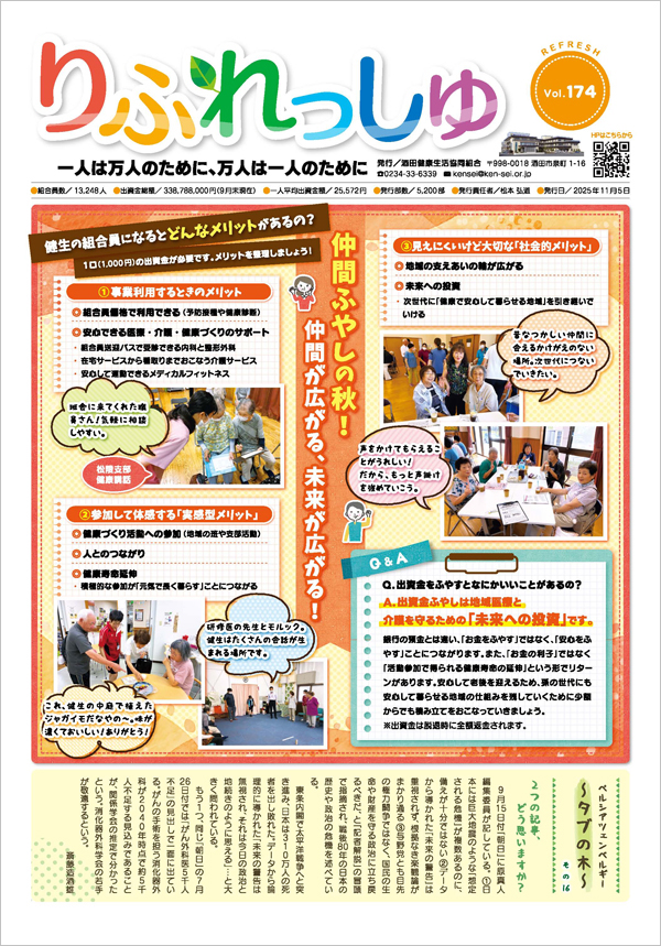【機関紙】りふれっしゅ174号
